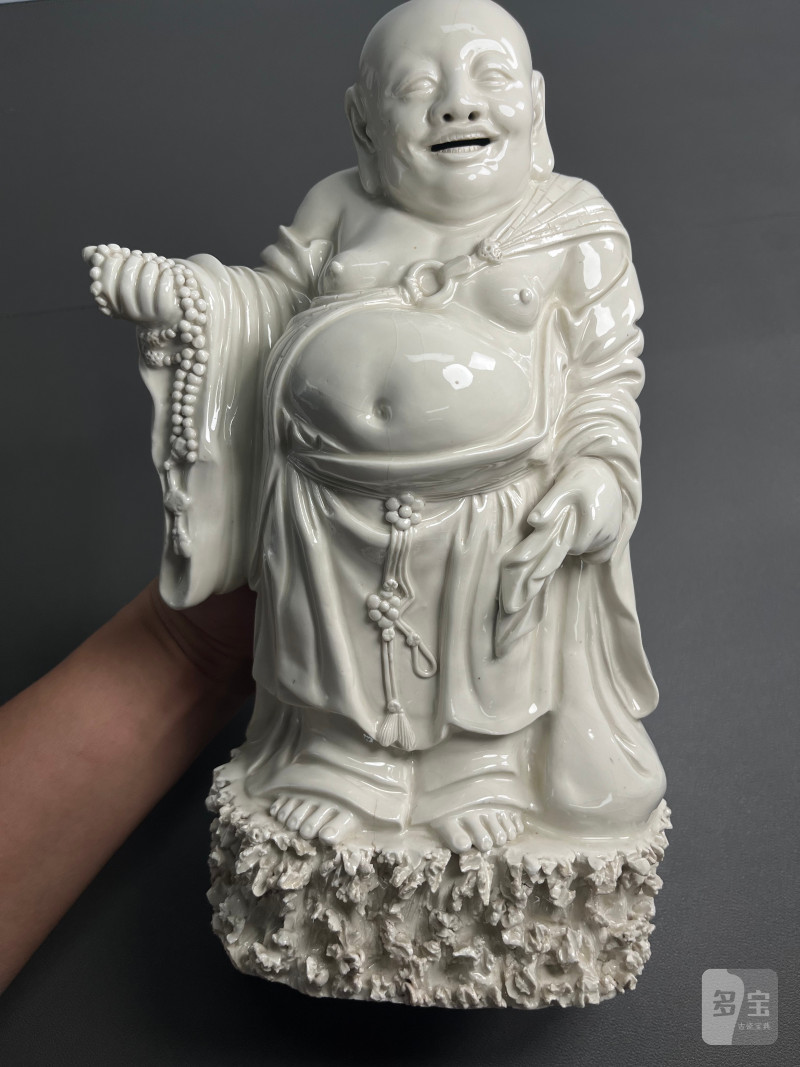 清早期  漳州窑弥勒佛立像 - 图6